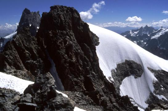 Les arêtes de la Meije vues depuis la crête du Râteau W