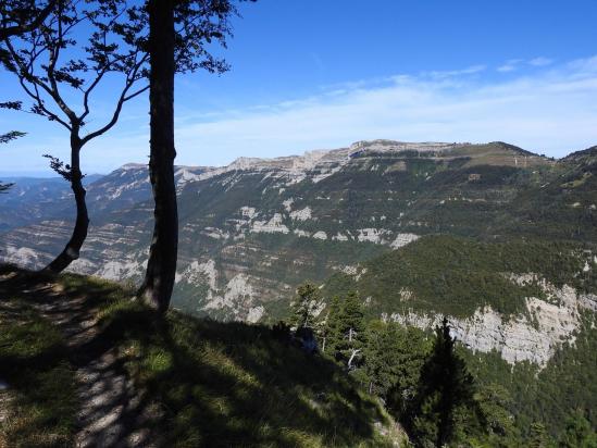 Vue sur les Econdus depuis Lentillère