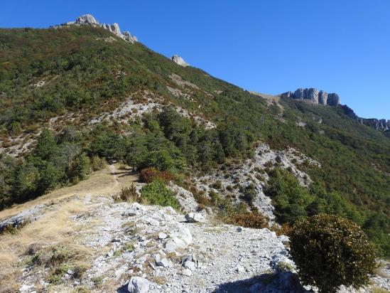 Sur le rocher de la Cru