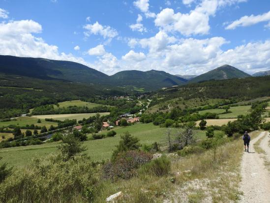 Fin de journée avec la descente vers la RN75 et le hameau de La Valette