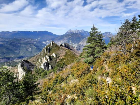 Au niveau du Pas de Saint-Michel (Rochers du Château)