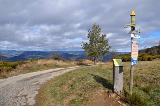 Les Croix de Gruas (belvédère sur le nord de l'Ardèche)