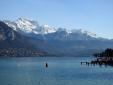 Annecy (le lac et la Tournette vus depuis les jardins de l'Europe)