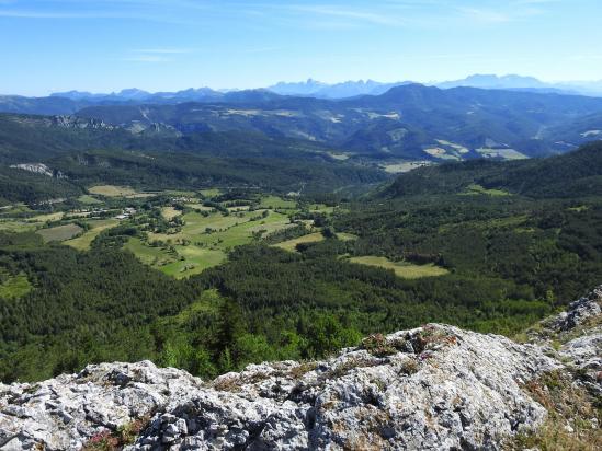 Le Dévoluy vu depuis le sommet du Serre de Beaupont