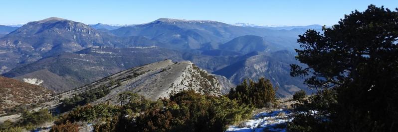 Dans les dernières pentes de la montagne La Croix (Miélandre, Clos du Puits, Angèle et plateau de Bure)