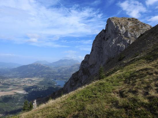 Au col de l'Aup (Barrage du Sautet et Pic Grillon)