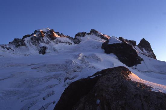 Coucher de soleil sur le massif de la Meije