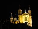 Notre-Dame de Fourviere éclairée de nuit