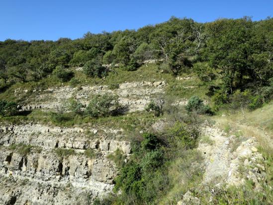 Sur le sentier-balcon qui monte vers le col de l'Epine
