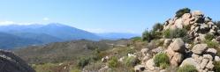 Au sommet du Puig Pedros (au fond, le massif du Canigou)