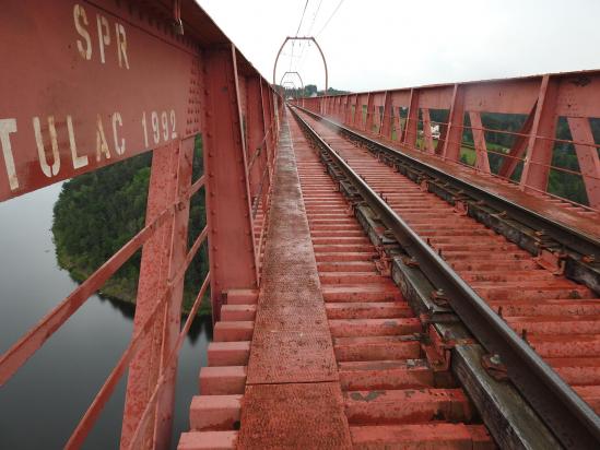 Sur le plateau du viaduc de Garabit