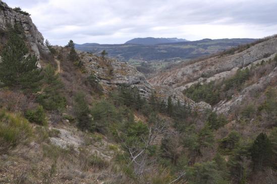 Remontée du ravin du Pas la Baume