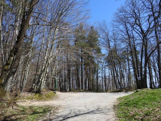 Le carrefour de pistes de Noyaret