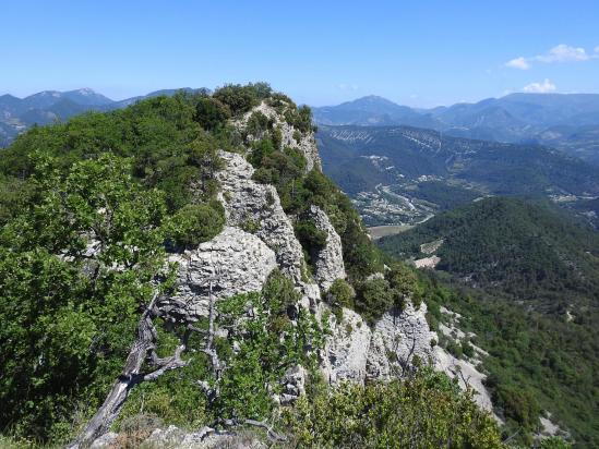 Sur la crête de la montagne d'Essaillon