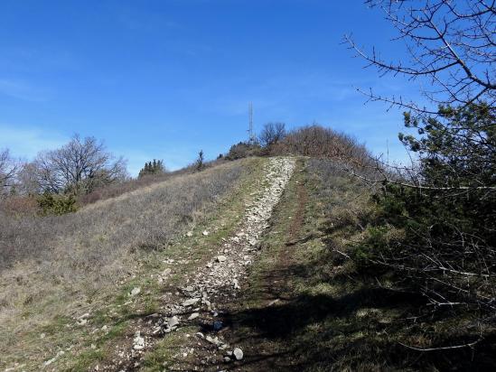 A l'approche du sommet du Mont Rachas