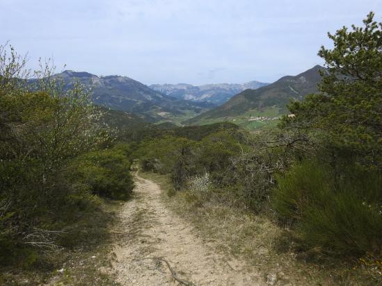 A l'approche du sommet de la montagne des Condamines (La vallée de Quint à l'arrière)