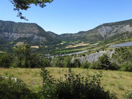 La combe du torrent de Trente Pas vue du chemin de retour vers le col de Pré du Laus