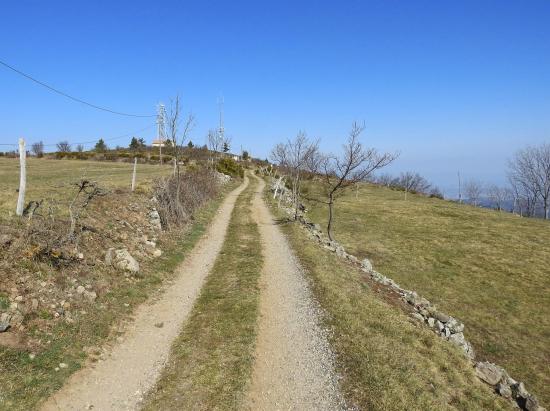 A l'approche du sommet du Serre de Gruas