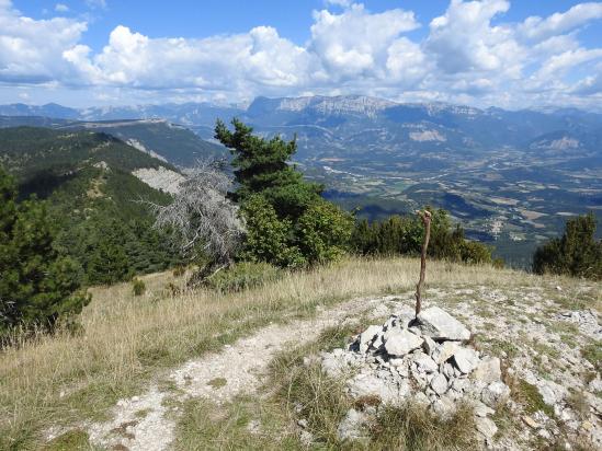 Vue sur le Diois depuis le sommet de La Pâle