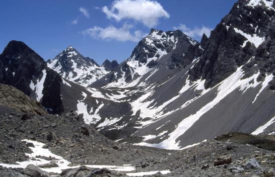 Côté italien, descente du vallon de Stroppia