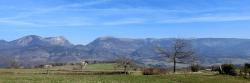 Vue sur le pays de Bourdeaux depuis le hameau des Magnats