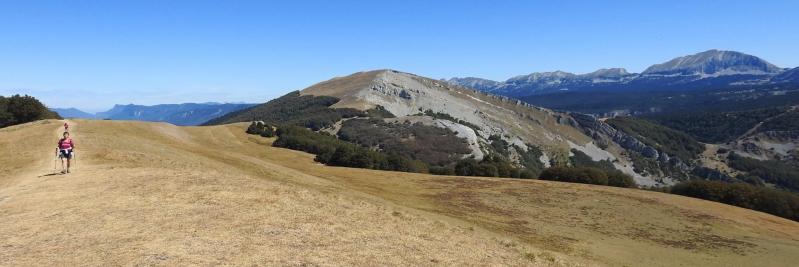 Sur la crête entre les rochers de Chironne et le But de l'Aiglette