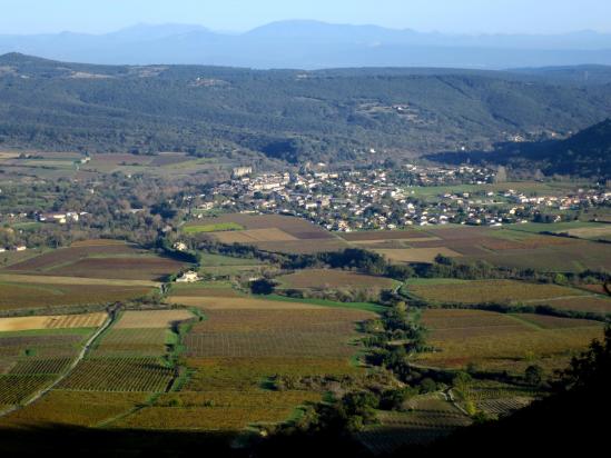 Descente vers Alba-la-Romaine