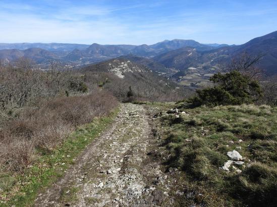 Descente de la montagne de l'Autèche