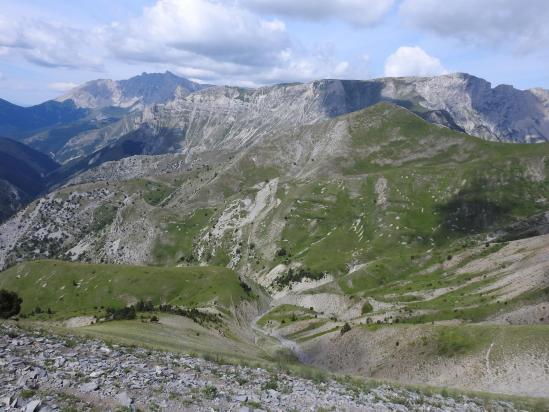 Entre Coste Folle et Coste Belle, on domine le vallon de Chaudun