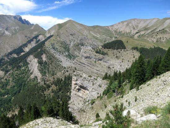 Sur le sentier de ronde de Chaudun (Roc du Vautour)