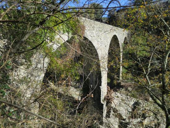 Le pont de l'Echelette sur le Lignon