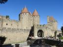 La cité médiévale de Carcassonne (Porte Narbonnaise)