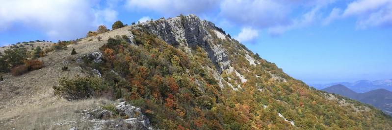 Descente de l'arête S de la Lance