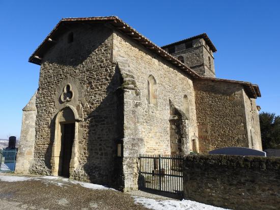 L'église romane St Etienne de Bathernay