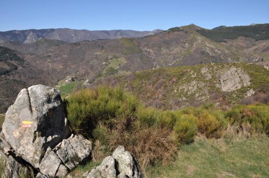 Sur les landes d'altitude entre les hameaux de Gamondès et de Conchis