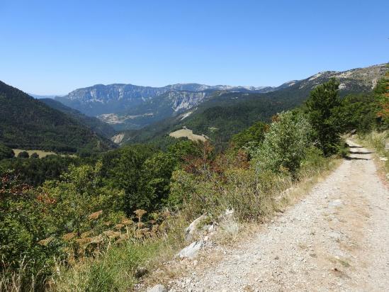 Sur la piste qui relie le col de Jiboui à celui de Menée