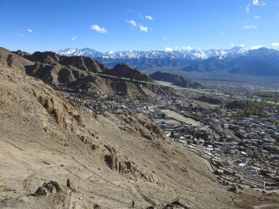 La ville de Leh vue de Tsemo gonpa