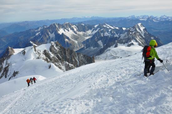Au sommet du Mont-Blanc