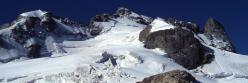 Les arêtes de la Meije vues depuis le refuge de l'Aigle