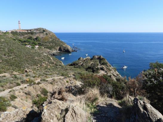 Sur le sentier littoral entre le cap Béar et Paulilles, l'anse Sta Catarina