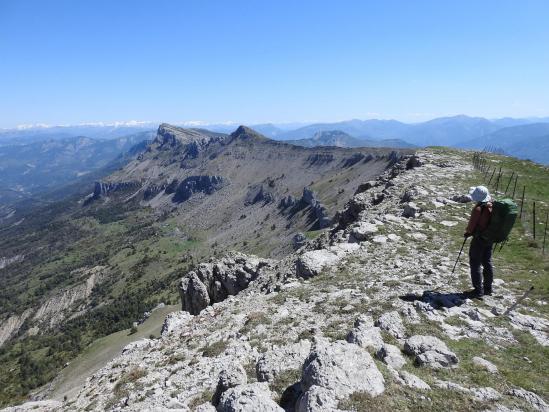 Sur la crête des Traversières (Berbené et Pioulet)