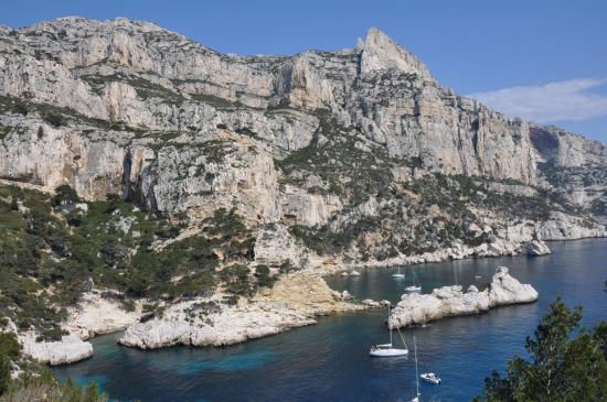 La calanque de Sugiton et la Grande Candelle