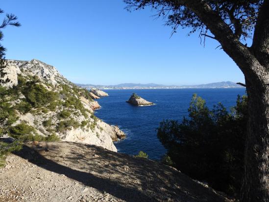 En vue de l'île de l'Erevine