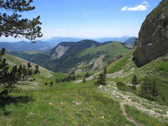 Au col de Plate Contier (panorama côté E)