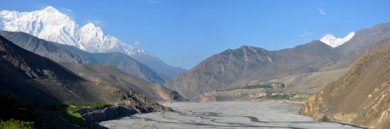 La vallée de la Kali Gandaki en aval de Kagbeni (Mustang - Népal)