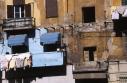 Les façades décaties des immeubles d'Alexandrie