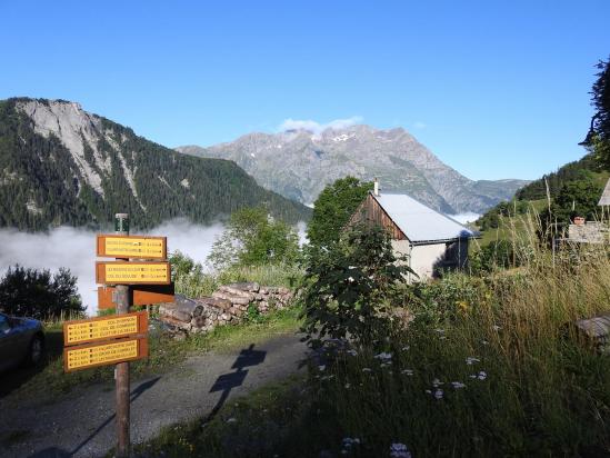 Départ matinal de Villard-Reymond