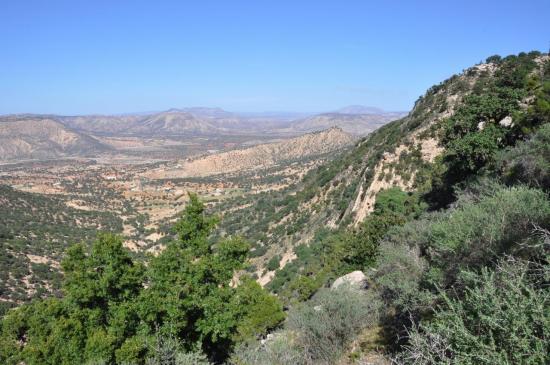 Belvédère sur l'oued Tamri depuis Taqarrou