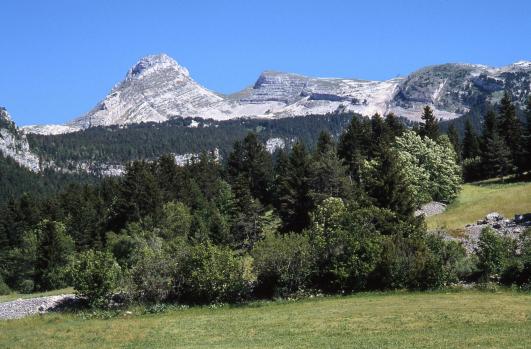 Vue sur les Moucherolle depuis le gite de Corrençon