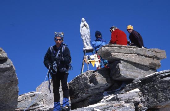 Gigi Airone au sommet du Gran Paradiso